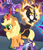 Size: 273x314 | Tagged: safe, gameloft, applejack, kirin, nirik, g4, my little pony: magic princess, cropped, duality, female, kirin applejack, kirin-ified, solo, species swap