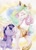 Size: 3507x4900 | Tagged: safe, artist:anazeml, princess celestia, twilight sparkle, alicorn, pony, unicorn, g4, absurd resolution, chest fluff, duo, ear fluff, eyes closed, female, height difference, looking at each other, looking at someone, mare, open mouth, open smile, smiling, smiling at each other, traditional art, unicorn twilight, watercolor painting