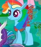 Size: 143x162 | Tagged: safe, gameloft, rainbow dash, rarity, changedling, changeling, g4, my little pony: magic princess, changedlingified, changelingified, cropped, dashling, picture for breezies, species swap