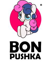 Size: 641x826 | Tagged: safe, anonymous artist, bon bon, sweetie drops, earth pony, pony, g4, /mlp/, pon-pushka, pun, simple background, solo, white background