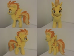 Size: 1597x1199 | Tagged: safe, artist:little-broy-peep, spitfire, pegasus, pony, g4, female, irl, mare, photo, plushie, solo