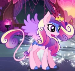 Size: 320x303 | Tagged: safe, gameloft, princess cadance, kirin, g4, my little pony: magic princess, cloven hooves, cropped, female, kirin cadance, kirin-ified, species swap