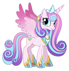 Size: 342x353 | Tagged: safe, gameloft, princess flurry heart, alicorn, pony, g4, my little pony: magic princess, female, mare, needs more jpeg, older, older flurry heart, simple background, solo, white background