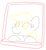 Size: 464x499 | Tagged: safe, artist:purblehoers, derpy hooves, pegasus, pony, g4, female, mare, ms paint, simple background, smiling, solo, white background, window