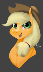 Size: 1200x2000 | Tagged: safe, artist:maniatico jerte oficial, applejack, earth pony, pony, g4, bust, cute, digital art, drawing, jackabetes, portrait