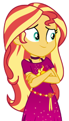 Size: 6334x11094 | Tagged: safe, artist:andoanimalia, sunset shimmer, human, equestria girls, equestria girls specials, g4, my little pony equestria girls: better together, my little pony equestria girls: spring breakdown, cruise outfit, geode of empathy, magical geodes, simple background, solo, transparent background, vector