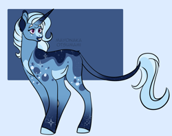 Size: 2060x1635 | Tagged: safe, artist:mayonakaotsumami, trixie, pony, unicorn, g4, female, leonine tail, mare, redesign, solo, tail