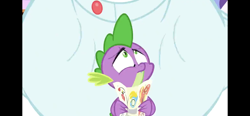 Size: 1792x828 | Tagged: safe, screencap, bulk biceps, spike, dragon, pegasus, pony, castle sweet castle, g4, season 5