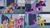 Size: 4400x2475 | Tagged: safe, edit, edited screencap, editor:quoterific, screencap, applejack, flash sentry, fluttershy, pinkie pie, princess cadance, rainbow dash, rarity, spike, twilight sparkle, alicorn, dragon, earth pony, pegasus, pony, unicorn, equestria girls, g4, my little pony equestria girls, armor, big crown thingy, blushing, crystal castle, element of magic, jewelry, mane six, regalia, twilight sparkle (alicorn)