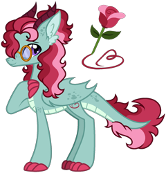 Size: 1326x1384 | Tagged: safe, artist:strawberry-spritz, oc, oc only, dracony, dragon, hybrid, female, glasses, simple background, solo, transparent background