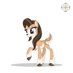 Size: 3000x3000 | Tagged: safe, artist:r4hucksake, oc, oc only, oc:hazel (r4hucksake), deer, cloven hooves, concave belly, doe, female, high res, simple background, slender, solo, story included, thin, transparent background