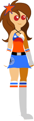 Size: 567x1987 | Tagged: safe, artist:archooves, oc, oc only, oc:chilenia, human, equestria girls, g4, boots, chile, clothes, equestria girls-ified, gloves, latin american, nation ponies, pointy people, shoes, simple background, skirt, solo, transparent background