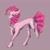 Size: 1500x1500 | Tagged: safe, artist:avi, pinkie pie, g4, concave belly, female, hoof fluff, looking at you, mare, simple background, slender, smiling, solo, thin, unshorn fetlocks