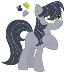 Size: 964x1066 | Tagged: safe, artist:monochrome-sunsets, oc, oc only, earth pony, pony, g4, female, magical lesbian spawn, mare, offspring, parent:limestone pie, parent:octavia melody, parents:limetavia, simple background, solo, transparent background