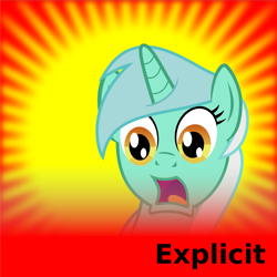 Size: 5000x5000 | Tagged: safe, lyra heartstrings, pony, unicorn, derpibooru, g4, explicit source, female, frown, implied explicit, l.u.l.s., mare, meta, meta:explicit, official spoiler image, open mouth, ponybooru, shocked, shocked expression, solo, spoiler image, spoilered image joke, text