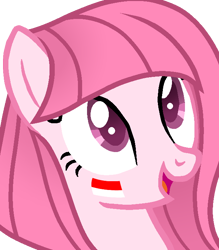 Size: 624x712 | Tagged: safe, artist:muhammad yunus, artist:twisted-bases, oc, oc only, oc:annisa trihapsari, earth pony, pony, g4, base used, earth pony oc, face, female, indonesia, mare, open mouth, open smile, simple background, smiling, solo, transparent background