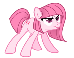 Size: 577x450 | Tagged: safe, artist:kandybases, artist:muhammad yunus, oc, oc only, oc:annisa trihapsari, earth pony, pony, g4, base used, female, ibispaint x, mare, simple background, solo, transparent background, unamused, vector