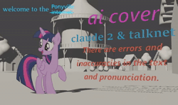 Size: 850x500 | Tagged: safe, ai assisted, ai content, twilight sparkle, alicorn, pony, g4, 3d, ai cover, ai voice, animated, black background, blender, blender eevee, cover, ear rape, english, female, filly, foal, music, out of character, reference, russia, simple background, singing, solo, song, sound, talknet, text, twilight sparkle (alicorn), video, voice, webm, welcome to the internet