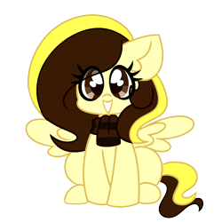 Size: 2000x2000 | Tagged: safe, artist:ladylullabystar, oc, oc only, oc:guylian, pegasus, pony, clothes, female, high res, mare, scarf, simple background, solo, striped scarf, transparent background