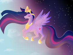 Size: 1280x960 | Tagged: safe, artist:imperiialfrost, twilight sparkle, alicorn, pony, g4, solo, twilight (astronomy), twilight sparkle (alicorn)