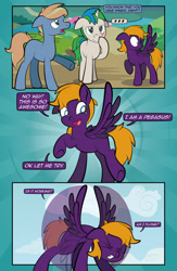 Size: 1920x2948 | Tagged: safe, artist:alexdti, oc, oc:brainstorm (alexdti), oc:purple creativity, oc:star logic, pegasus, pony, unicorn, comic:quest for friendship retold, g4