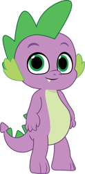 Size: 500x1013 | Tagged: safe, artist:prixy05, spike, dragon, g4, g5, my little pony: tell your tale, g4 to g5, generation leap, simple background, solo, transparent background, vector