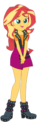 Size: 1398x4502 | Tagged: safe, alternate version, artist:gmaplay, sunset shimmer, human, equestria girls, equestria girls specials, g4, my little pony equestria girls: better together, my little pony equestria girls: holidays unwrapped, o come all ye squashful, adorasexy, bedroom eyes, cute, sexy, shimmerbetes, simple background, solo, transparent background