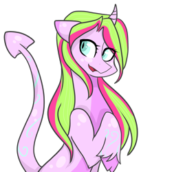 Size: 2000x2000 | Tagged: safe, artist:oniiponii, oc, oc only, pony, unicorn, bust, cloven hooves, eyelashes, female, high res, horn, mare, simple background, smiling, solo, transparent background, unicorn oc