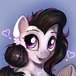 Size: 5055x5049 | Tagged: safe, artist:appleneedle, oc, earth pony, pony, bust, chest fluff, commission, cute, heart, heart eyes, portrait, smiling, wingding eyes