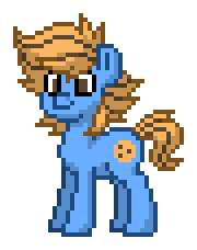 Size: 180x228 | Tagged: safe, oc, oc only, oc:blue cookie, earth pony, pony, pony town, earth pony oc, photo, pixel art, simple background, smiling, solo, transparent background