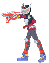 Size: 2832x3673 | Tagged: safe, artist:gmaplay, flash sentry, human, equestria girls, g4, high res, kamen rider, kamen rider dragon knight, kamen rider ryuki, simple background, solo, transparent background