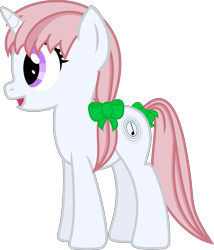 Size: 2617x3064 | Tagged: safe, artist:cranberry-tofu, oc, oc only, oc:whisper call, pony, unicorn, bow, female, high res, mare, simple background, solo, tail, tail bow, transparent background