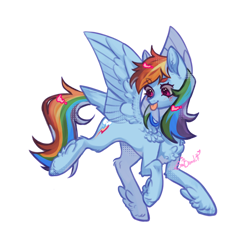 Size: 1000x1000 | Tagged: safe, artist:sad__banditt, rainbow dash, pegasus, pony, g4, :p, chest fluff, feathered fetlocks, female, mare, simple background, solo, tail, tail feathers, tongue out, transparent background