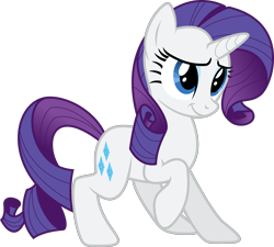 Size: 2000x1802 | Tagged: safe, artist:shutterflyyay, rarity, pony, unicorn, g4, .svg available, female, mare, raised hoof, simple background, solo, transparent background, vector