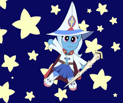 Size: 6047x5036 | Tagged: safe, artist:pinkiepie69, trixie, pony, unicorn, g4, anime reference, clothes, costume, female, little witch academia, mare, solo, stars