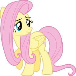 Size: 1978x1964 | Tagged: safe, artist:shutterflyyay, fluttershy, pegasus, pony, g4, .svg available, female, mare, raised hoof, simple background, solo, transparent background, turned head, vector