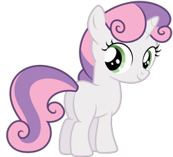 Size: 4773x4340 | Tagged: safe, artist:shutterflyyay, sweetie belle, pony, unicorn, g4, .svg available, blank flank, butt, cute, diasweetes, female, filly, foal, looking back, plot, simple background, solo, sweetie butt, transparent background, vector
