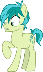 Size: 3000x5011 | Tagged: safe, artist:cloudy glow, sandbar, earth pony, pony, g4, what lies beneath, .ai available, male, simple background, solo, stallion, teenager, transparent background, vector