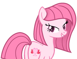 Size: 972x738 | Tagged: safe, artist:muhammad yunus, artist:ponybasesrus, oc, oc only, oc:annisa trihapsari, earth pony, pony, g4, annibutt, bedroom eyes, butt, grin, gritted teeth, looking at you, looking back, looking back at you, plot, simple background, smiling, smiling at you, solo, teeth, transparent background