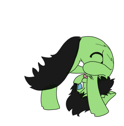 Size: 2485x2518 | Tagged: safe, artist:ponny, oc, oc only, oc:filly anon, earth pony, pony, :p, colored, female, filly, foal, high res, simple background, solo, tongue out, white background