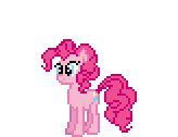 Size: 164x126 | Tagged: safe, artist:deathpwny, pinkie pie, earth pony, pony, g4, animated, desktop ponies, eyes closed, female, gif, happy, mare, party cannon, pixel art, running, simple background, solo, sprite, transparent background