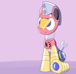 Size: 4500x4376 | Tagged: safe, artist:trackheadtherobopony, oc, oc:trackhead, pony, robot, robot pony, cheese, cheese slap, food, sitting, sliced cheese, solo