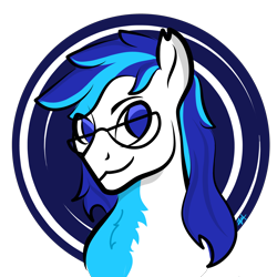 Size: 1500x1500 | Tagged: safe, artist:anye_deux, oc, oc only, oc:scout centurion, earth pony, pony, bust, chest fluff, earth pony oc, glasses, simple background, solo, transparent background