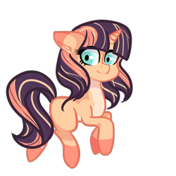 Size: 2800x2800 | Tagged: safe, artist:oniiponii, oc, oc only, pony, unicorn, ear fluff, eyelashes, female, high res, horn, mare, simple background, solo, transparent background, unicorn oc