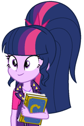 Size: 498x746 | Tagged: safe, artist:sarahalen, twilight sparkle, human, equestria girls, g4, alternate universe, base used, female, role reversal, simple background, solo, white background