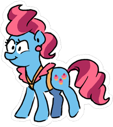 Size: 934x1050 | Tagged: safe, artist:superkirbylover, cup cake, earth pony, pony, g4, female, mare, outline, simple background, solo, transparent background, white outline