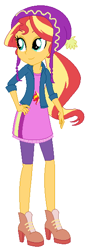 Size: 212x607 | Tagged: safe, artist:sarahalen, sunset shimmer, human, equestria girls, g4, alternate universe, base used, female, role reversal, simple background, solo, white background