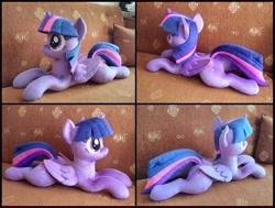 Size: 2176x1644 | Tagged: safe, artist:littlefairyswonders, twilight sparkle, alicorn, pony, g4, irl, lying down, photo, plushie, prone, solo, twilight sparkle (alicorn)