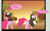 Size: 1077x664 | Tagged: artist needed, safe, pinkie pie, earth pony, pony, g4, apple, apple tree, ninja, pinkie spy, speech bubble, tree