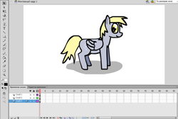 Size: 1000x670 | Tagged: safe, artist:hach, derpy hooves, pegasus, pony, g4, adobe flash, female, looking back, mare, solo